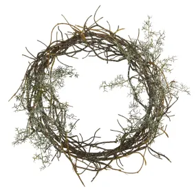 17” Frosted Twig Wreath