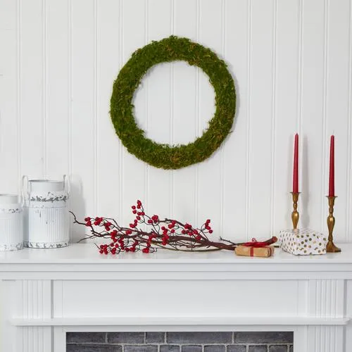 20" Moss Artificial Wreath