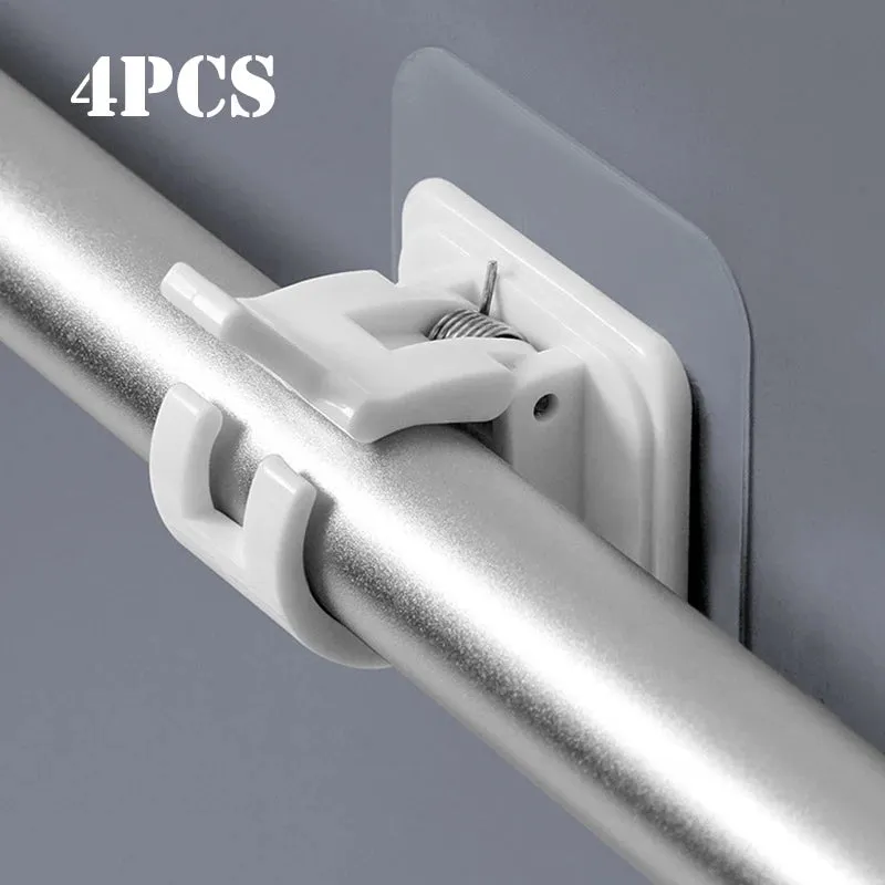 Adjustable Nail-Free Self Adhesive Curtain Rod Clip