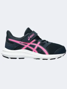 Asics Jolt 4 Ps Girls Running Shoes French Blue/Hot Pink