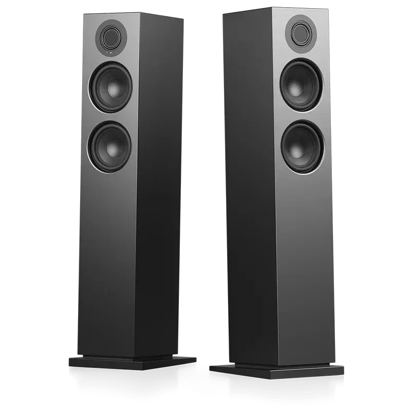 Audio Pro A48 Wireless Multi-Room Bluetooth Floorstanding Speakers Pair Black