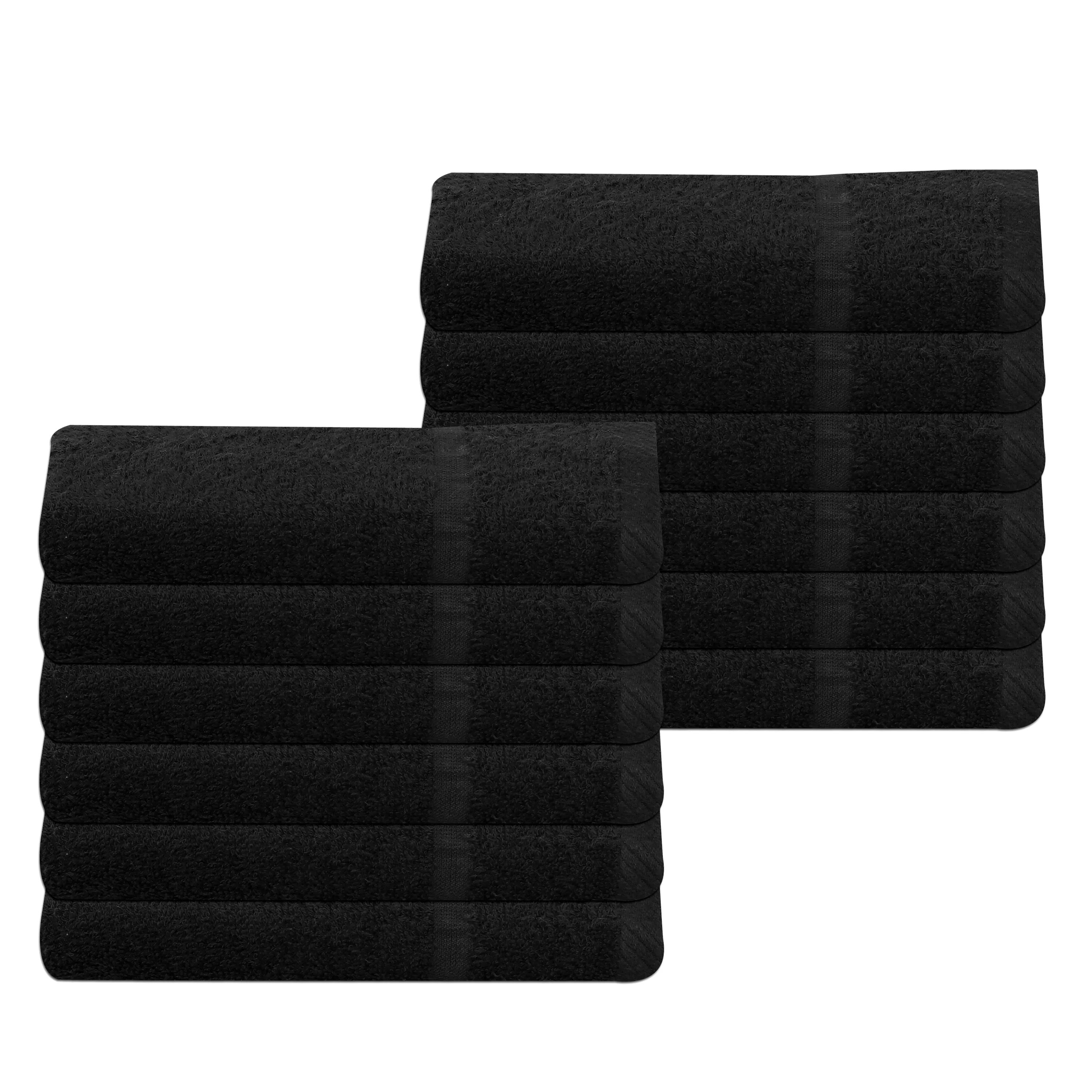 Bath Towels 100% Cotton 360gsm Budget Quality Pack of 6