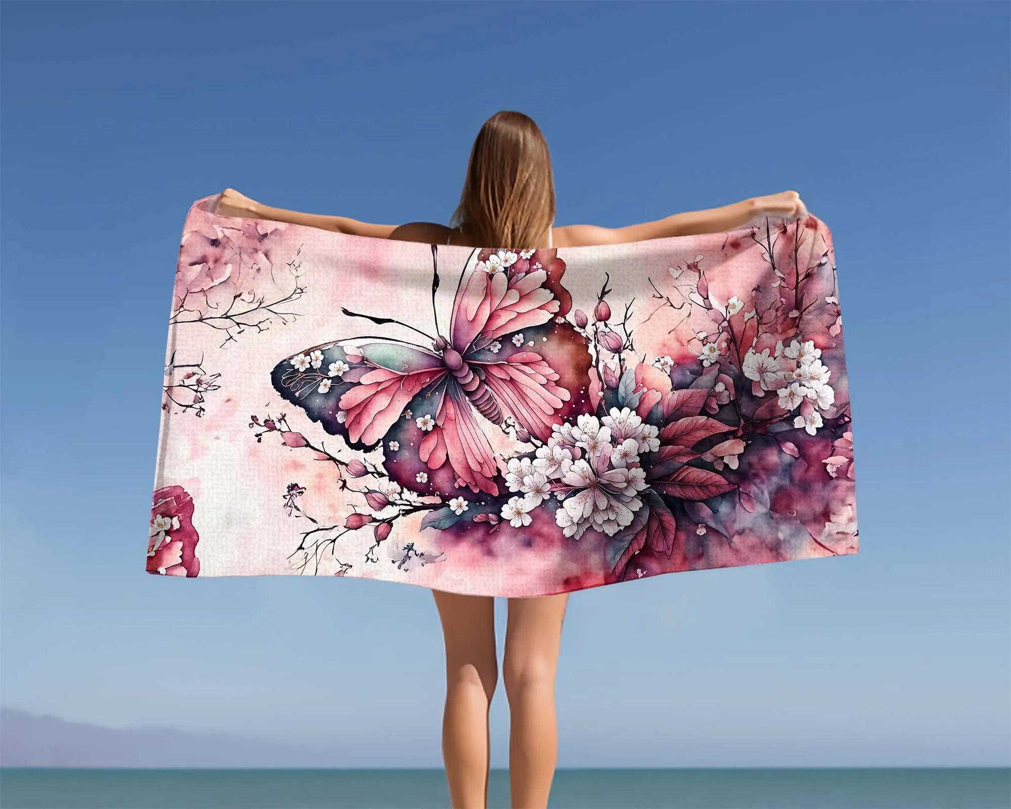 Beach Towel, Butterfly Dreams, Polycotton Towel