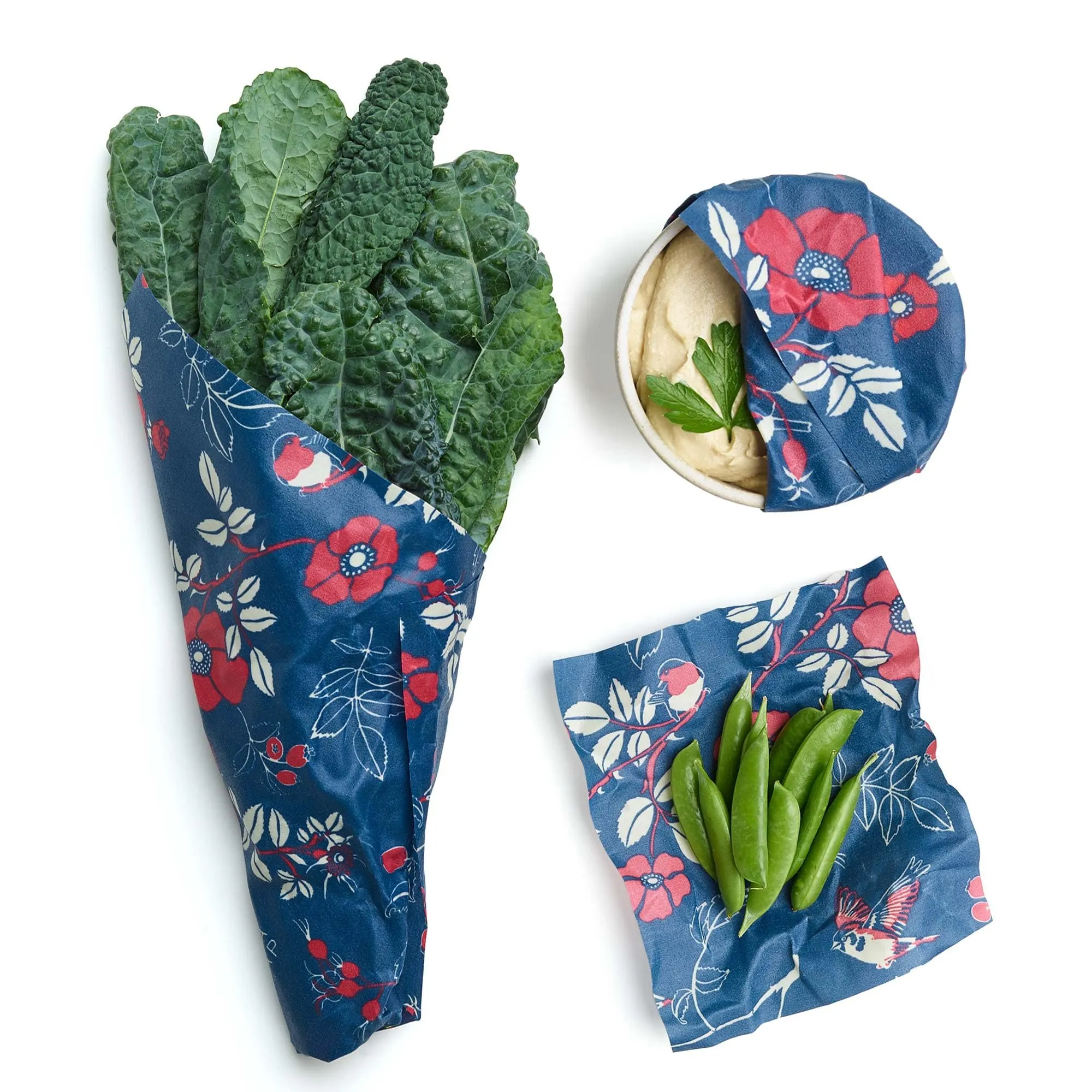 Bee's Wrap: Reusable Beeswax Food Wraps - Plastic-Free (Pack of 3)