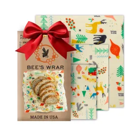 Bee's Wrap: Reusable Beeswax Food Wraps - Plastic-Free (Pack of 3)