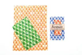 BeeWRAPZ™ Pack of 2 - Beeswax Reusable Food Wraps