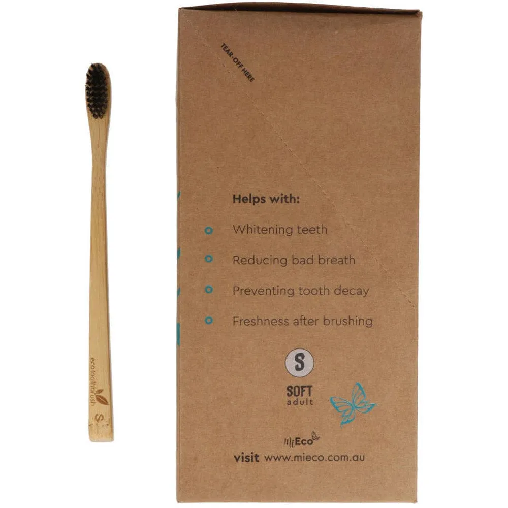 Charcoal Toothbrush Bamboo Adult - Soft