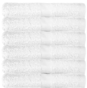 Cheap White Hand Towels Budget Quality 320 gsm - Pack of 12