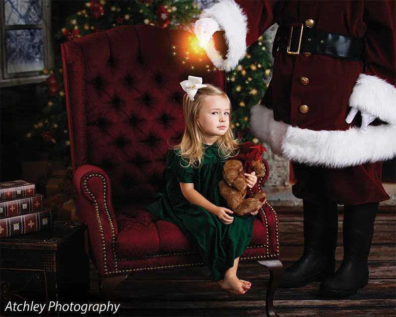 Christmas Lodge Printed Photo Backdrop