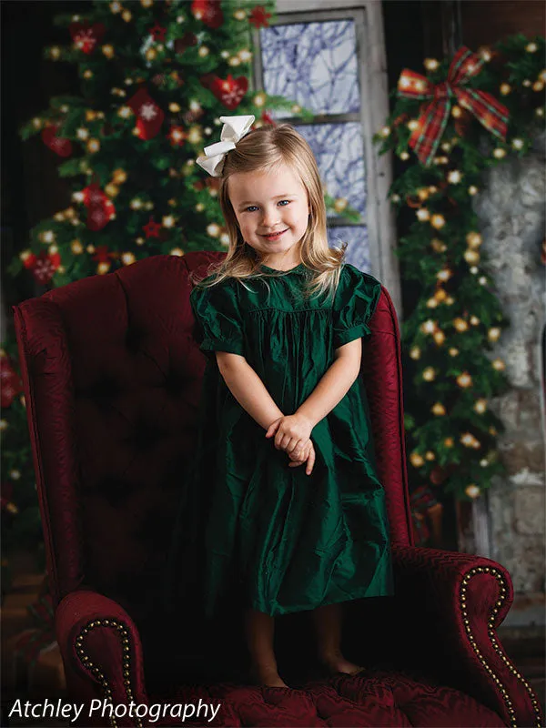 Christmas Lodge Printed Photo Backdrop