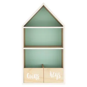 Coins and Keys Storage Rack - Green