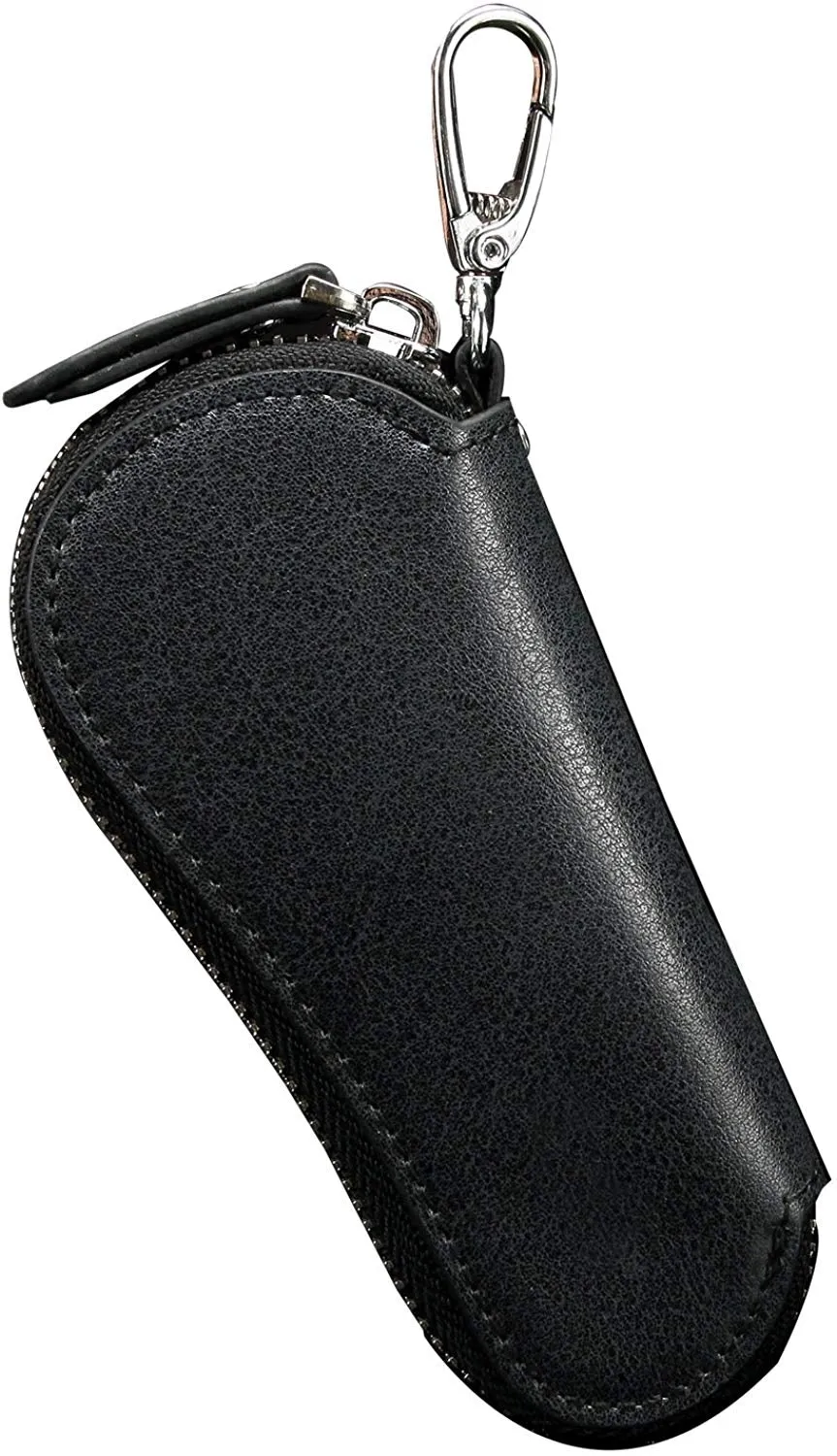 Contact's Genuine Leather Car Key Holder Zipper Case Wallet Keychain Bag-1004E