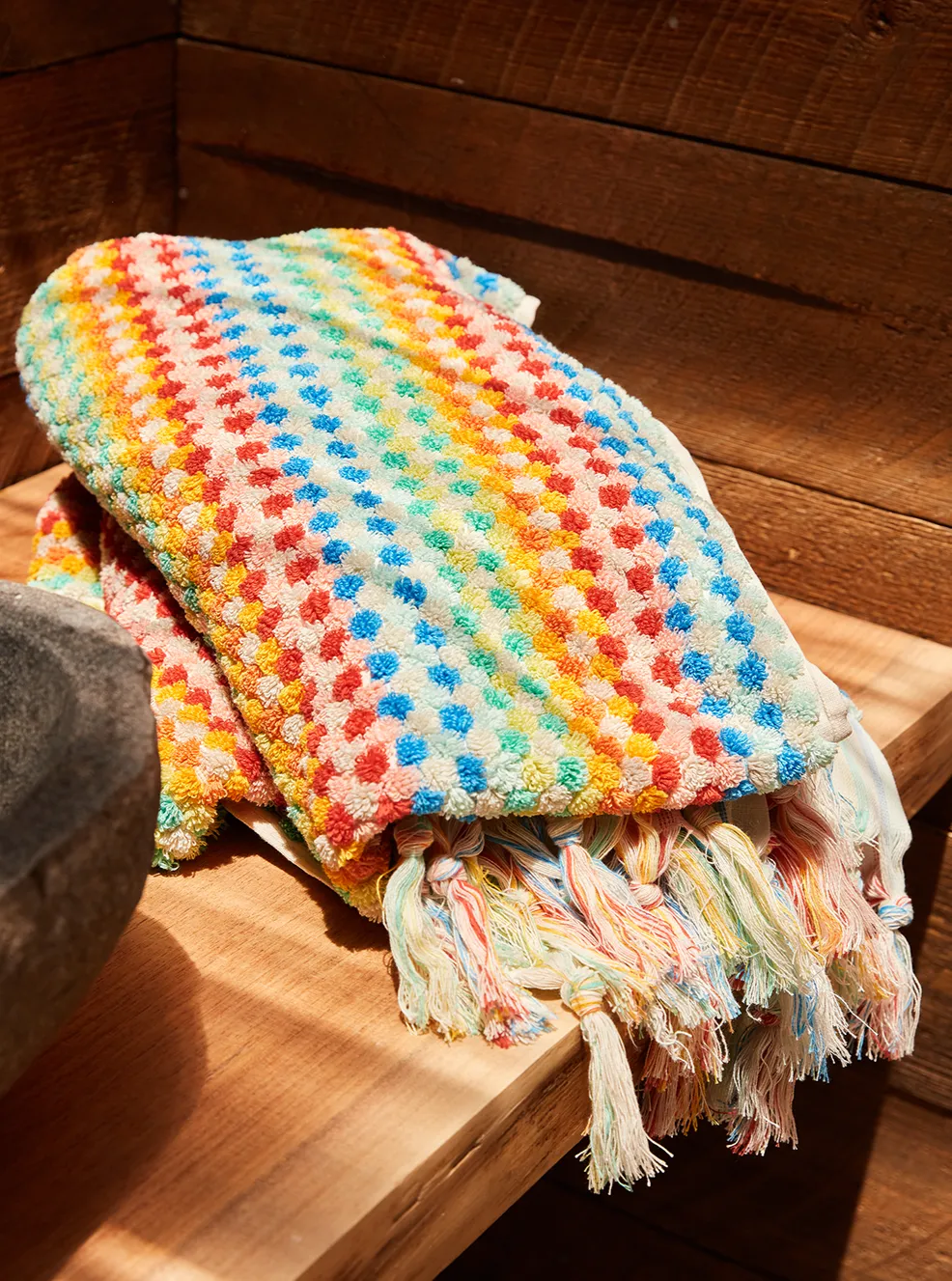 Cosmic Rainbow Towel (Organic) - Hand Towel