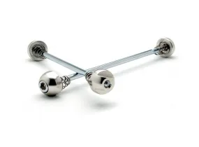 Delta Axlerodz Anti-Theft Bolt On Skewers - Silver