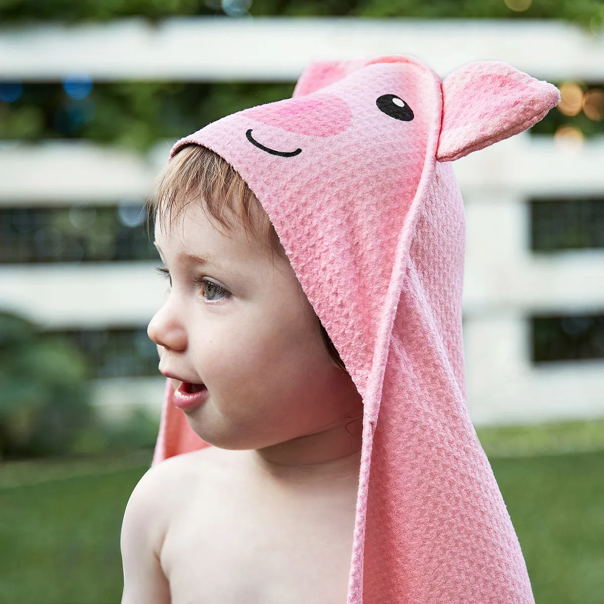 Dock & Bay Baby Hooded Towels - Parker Pig - Outlet