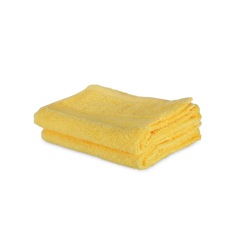 Eva Quick Dry Hand Towel (Yellow) - Set Of Two