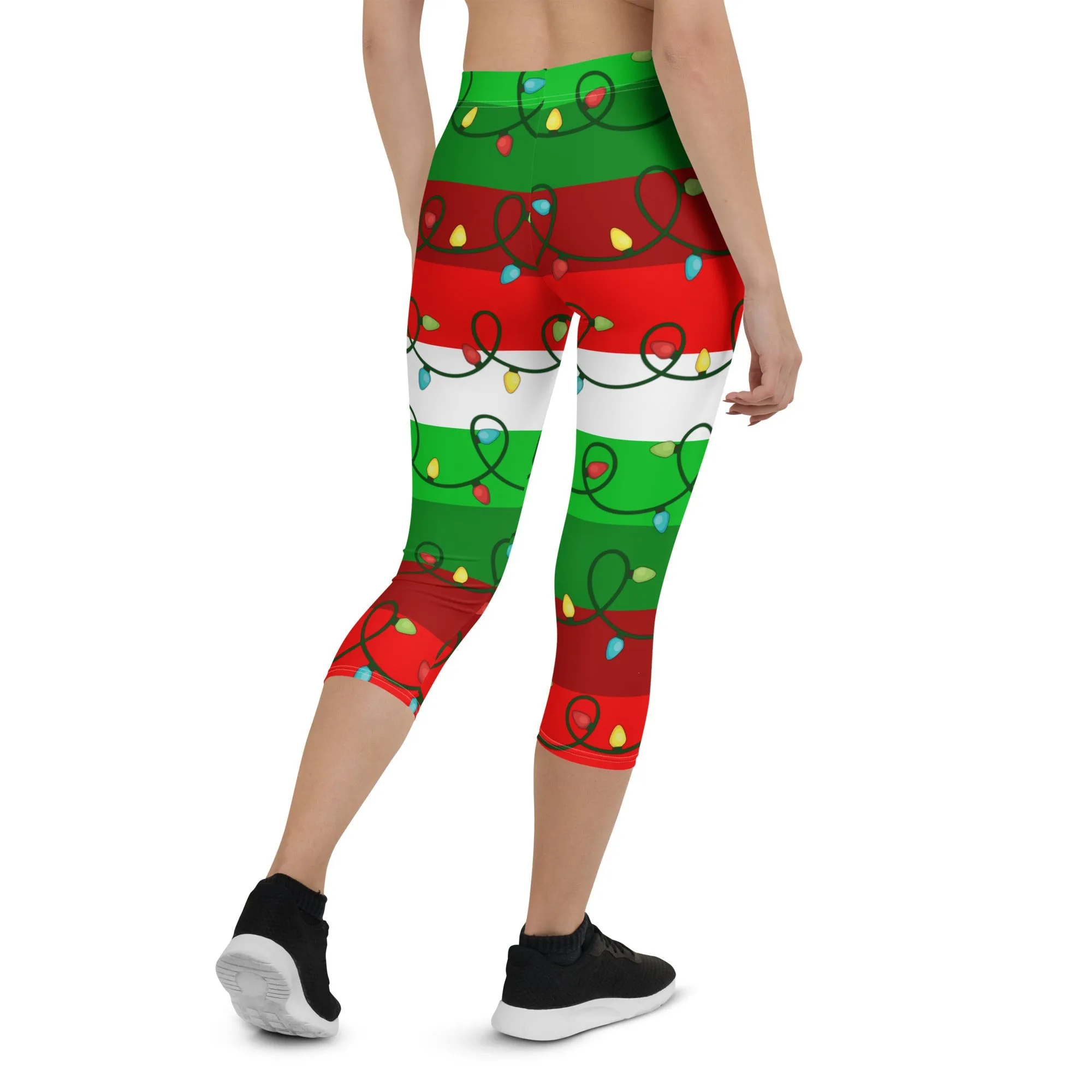 Festive Christmas Lights Capris