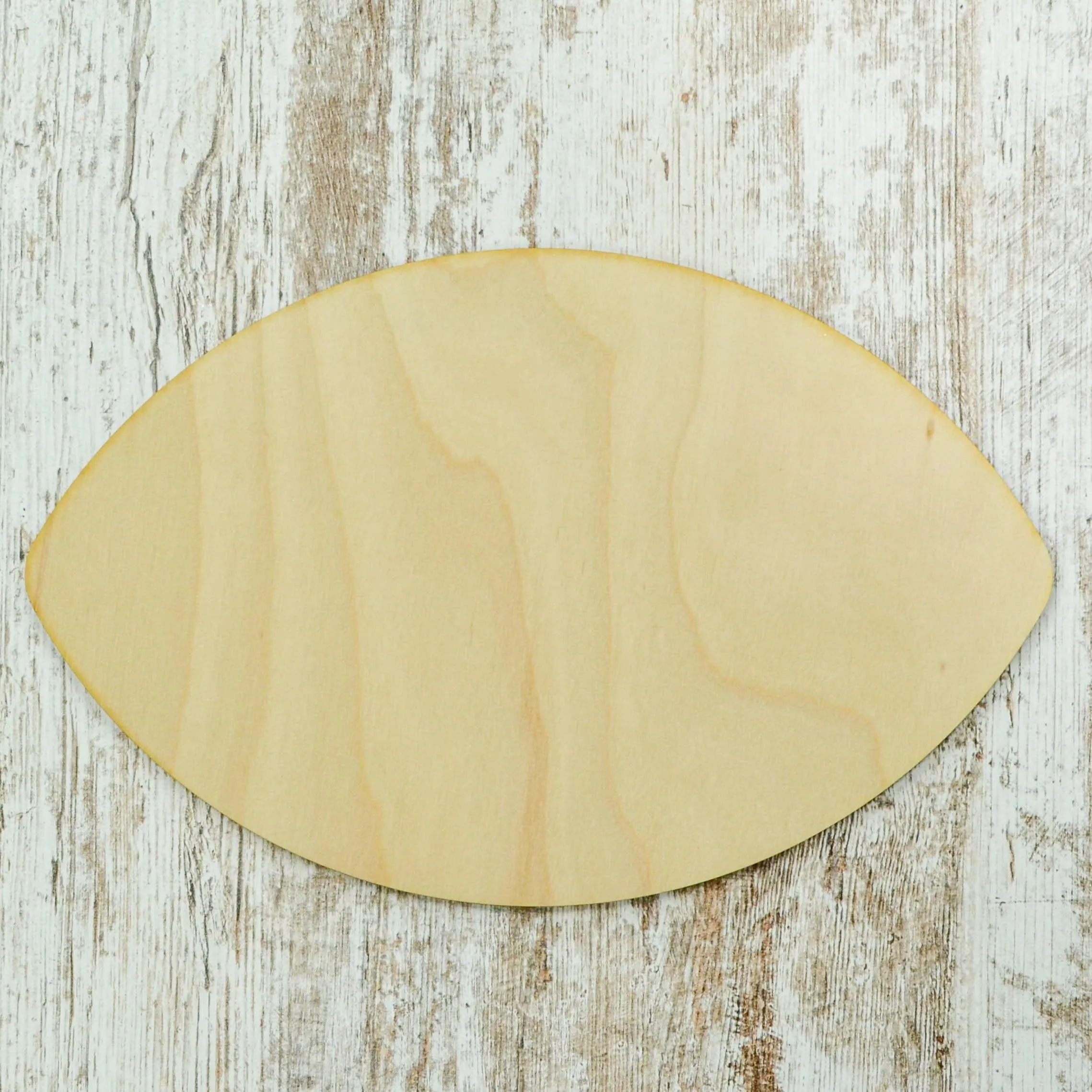 Football Wooden Blank Cutout - Ornaments Door Hangers Home Decor Crafter DIY - 1/4" (.25") Birch Plywood Wood Unfinished Craft Project