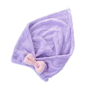 Hair Towel Absorbent Dry Cap - PURPLE