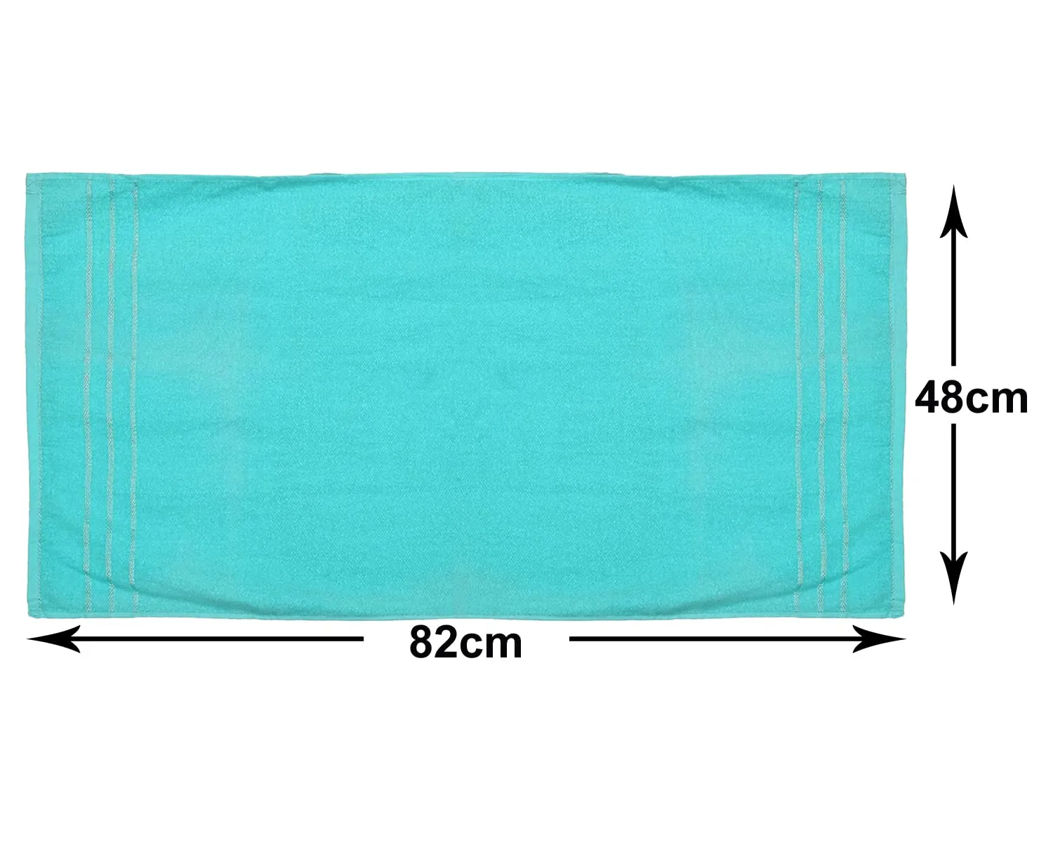 Heart Home Soft Cotton Bath Towel for Hands, Face, Newborn Babies, Toddlers, Children, 19"x38" (Blue)