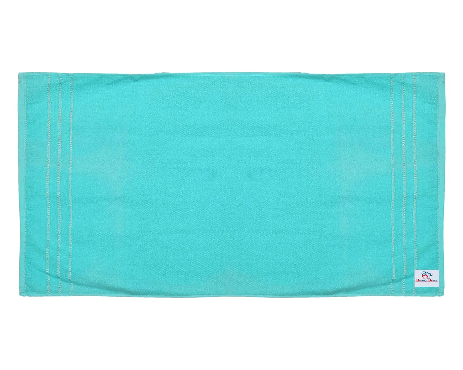 Heart Home Soft Cotton Bath Towel for Hands, Face, Newborn Babies, Toddlers, Children, 19"x38" (Blue)