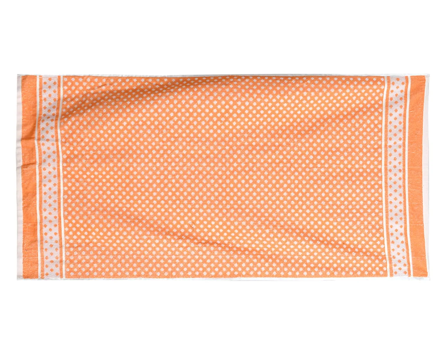 Heart HomeDot Printed Super Soft, Fluffy, and Absorbent, Cotton Bath Towel Perfect for Daily Use, 30"x60"(Orange)