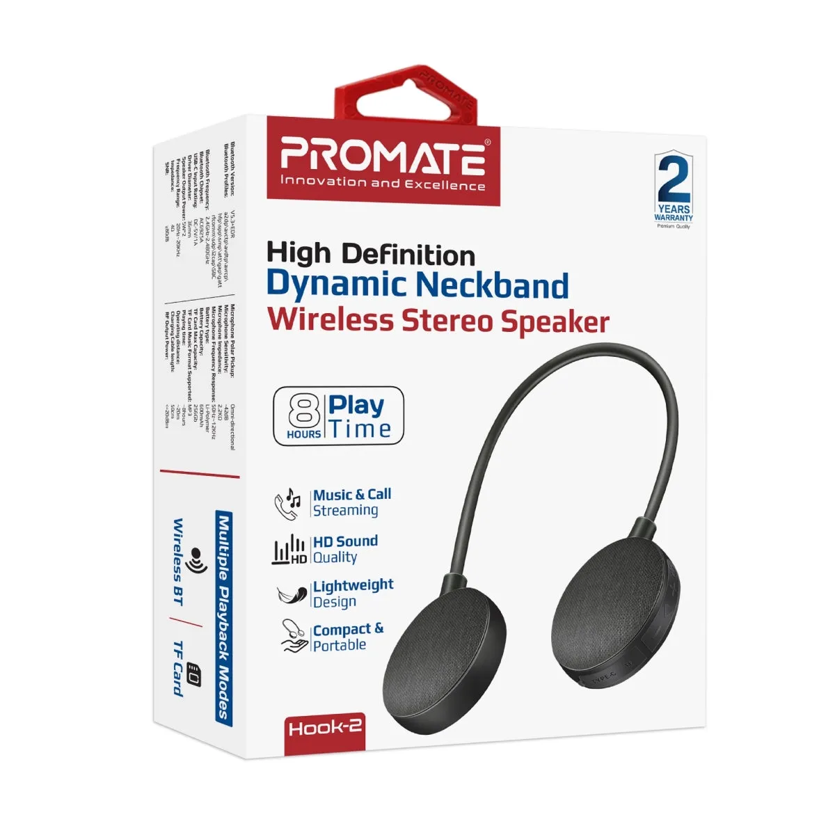 High-Definition Dynamic Neckband Wireless Stereo Speaker