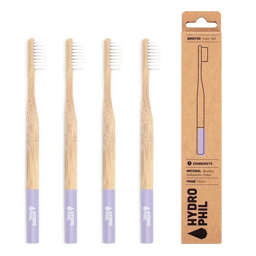 Hydrophil Super Soft Bamboo Toothbrush - Purple