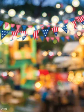 July Fourth Bokeh Backdrop