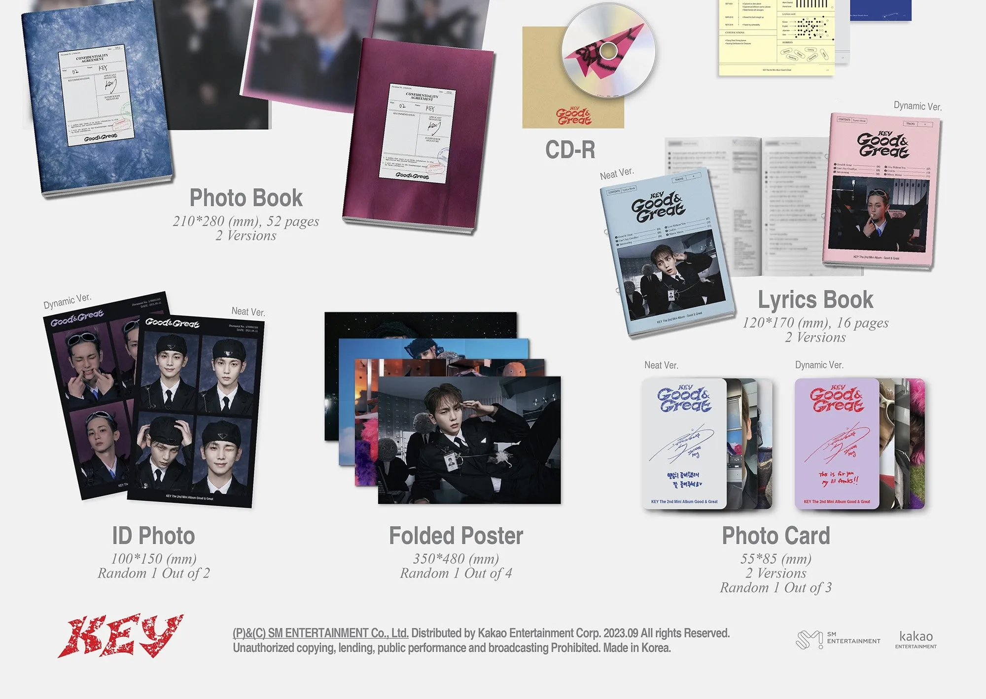 KEY Mini Album Vol. 2 – Good & Great (Paper Ver.) (Random)