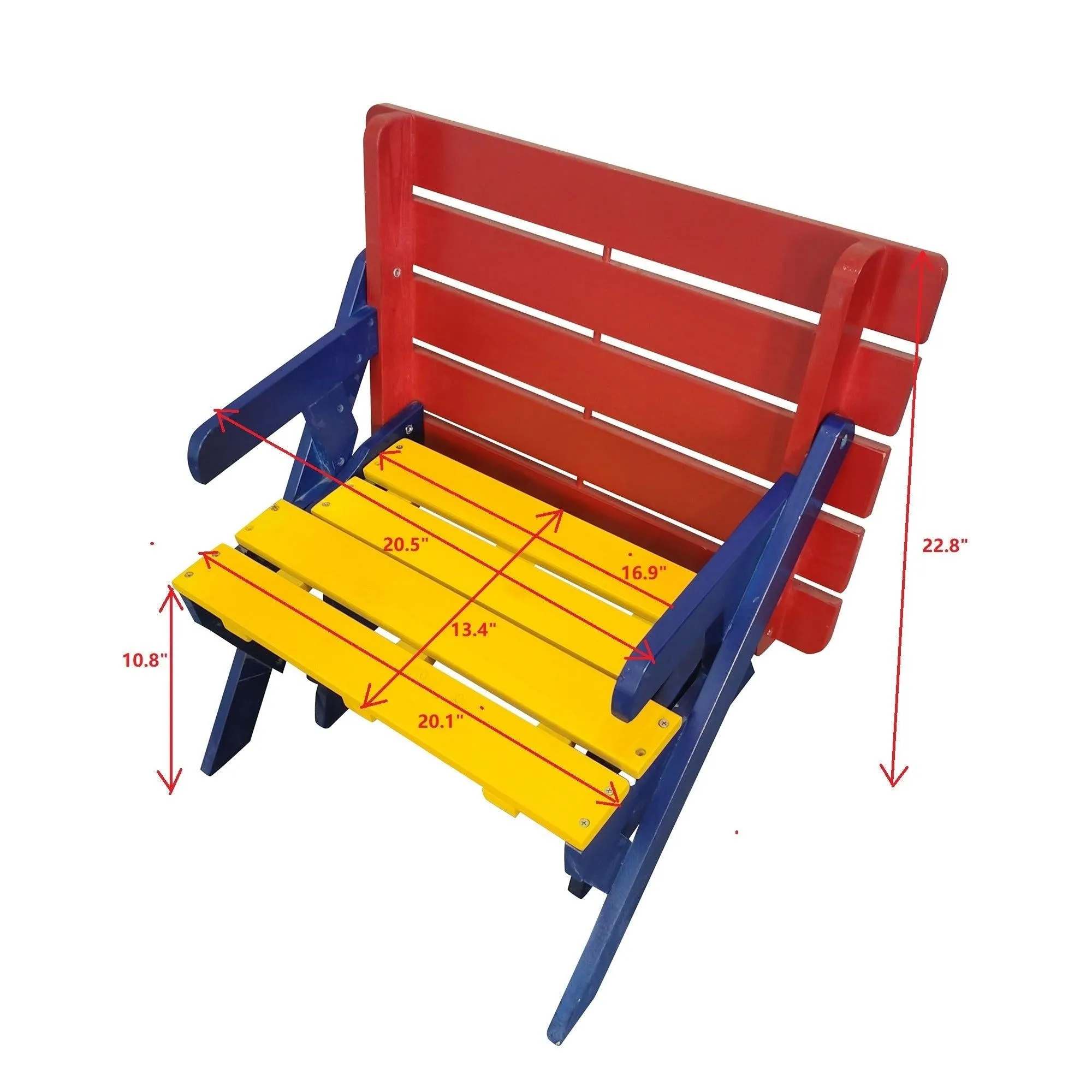 KID'S MULTI-FUNCTIONAL  ARM CHAIR,  TABLE  2 BENCHES（All-in-one）