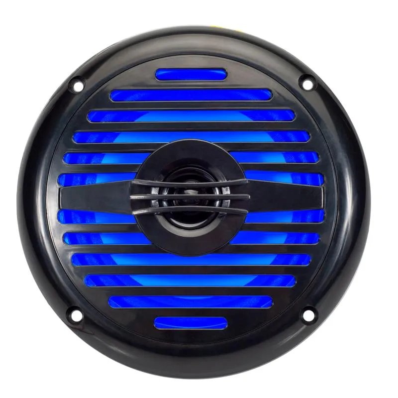 Magnadyne WR5B-LED | 5.25" Water Resistant 2-Way Speaker with Blue LED Lights | Sold as a Pair