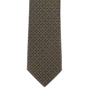 Michelsons of London Bold Diamond Neat Skinny Polyester Tie - Taupe Brown