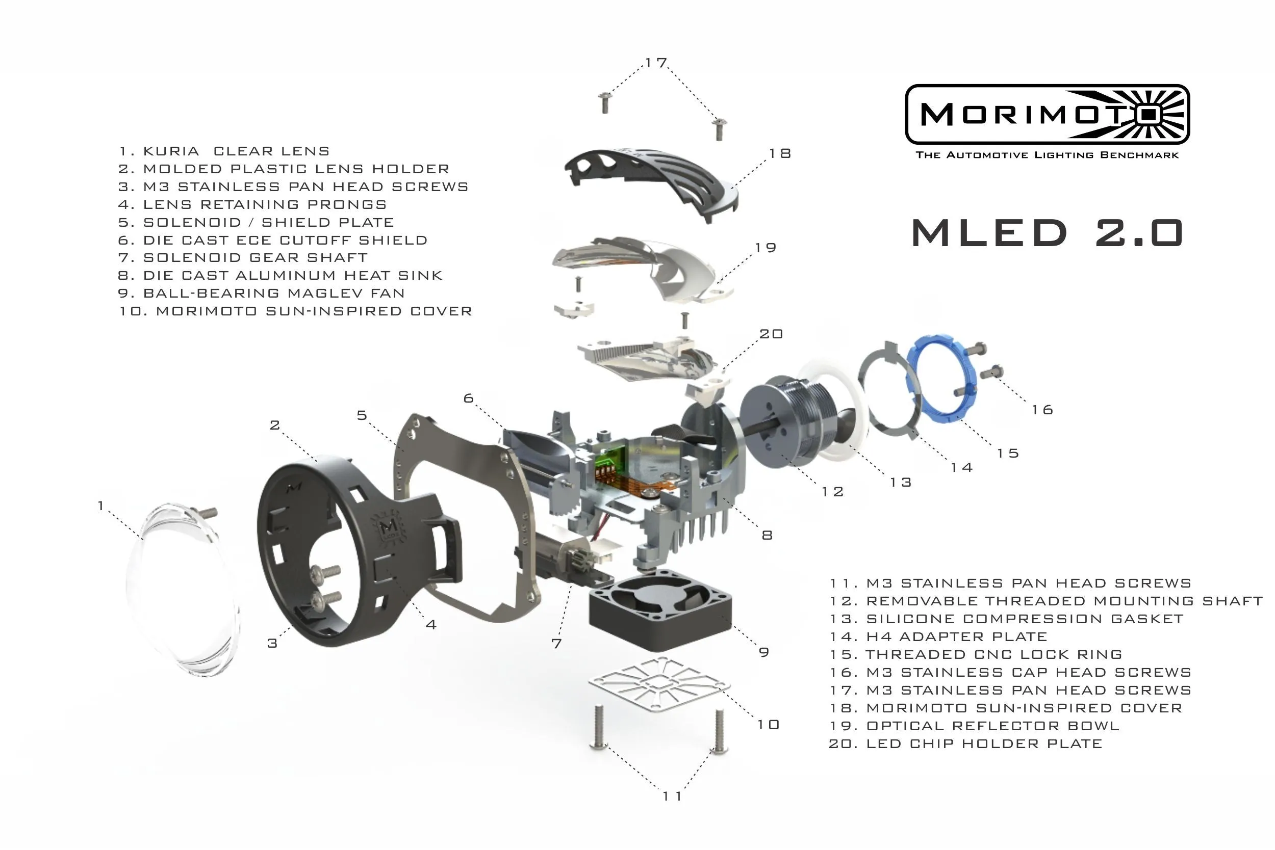 Morimoto MLED 2.0 Bi-LED Projectors (RHD)