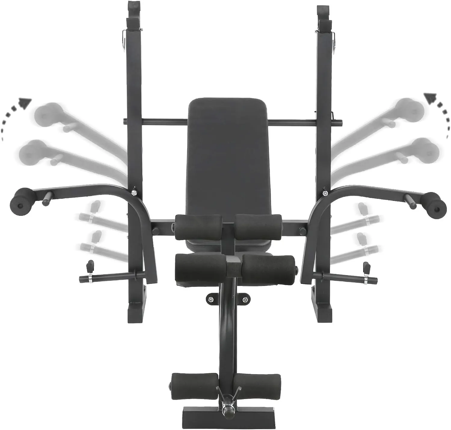 Multi-Functional Adjustable Weight Bench With Barbell Rack E21-5-3