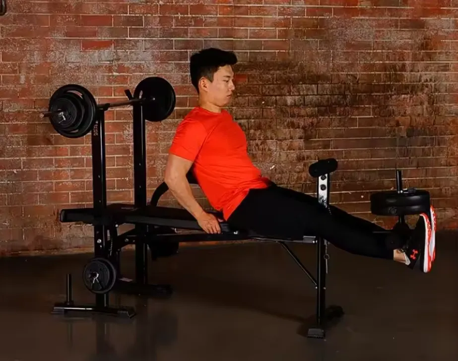 Multi-Functional Adjustable Weight Bench With Barbell Rack E21-5-3