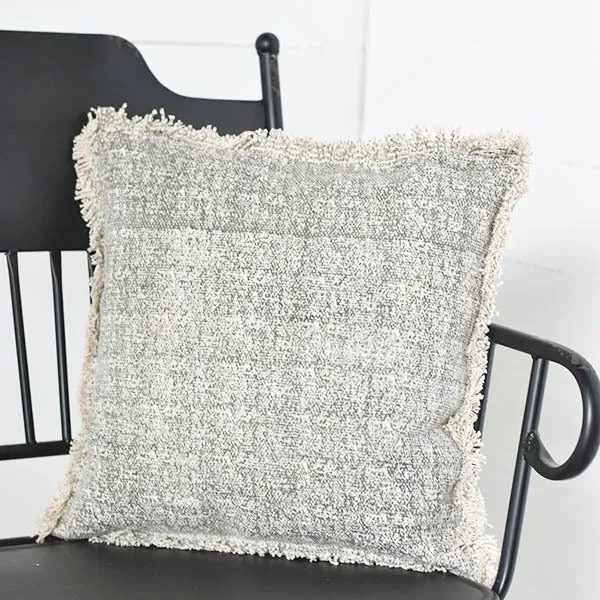 Neutral Fray Pillow