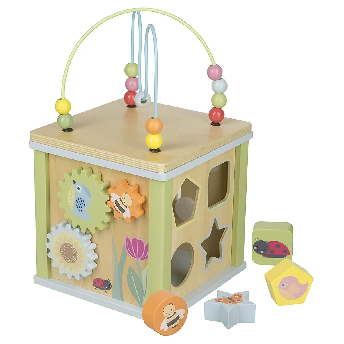 Orange Tree Toys Spring Garden Activity Cube