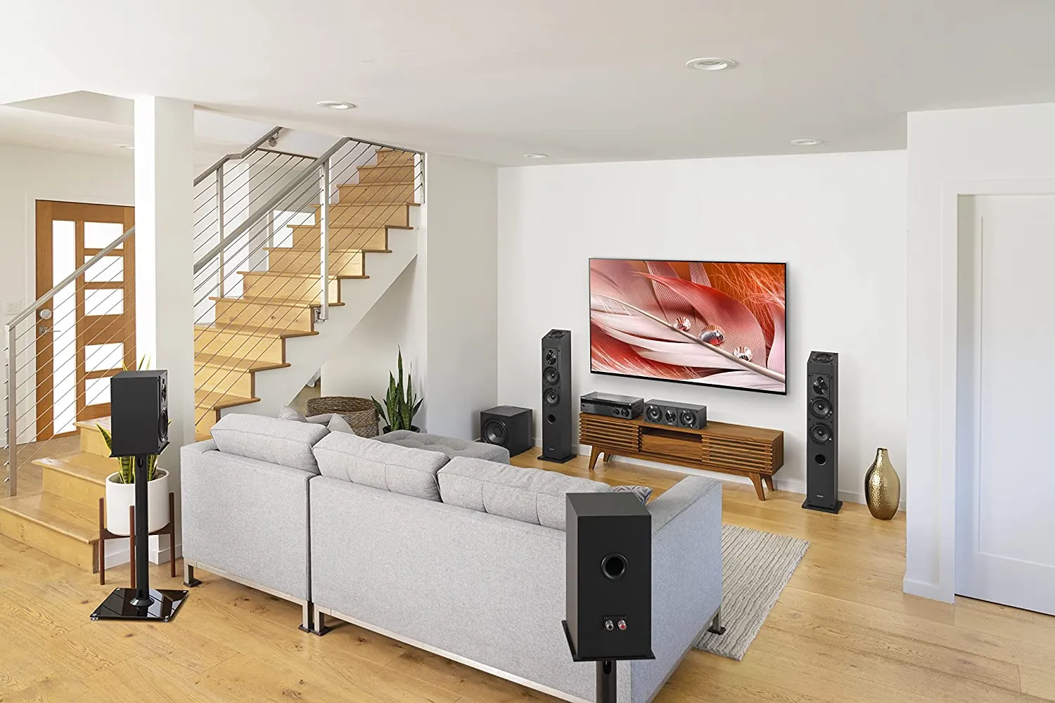 PAIR - Sony SSCS3 Way Floor-Standing Speakers - In Black