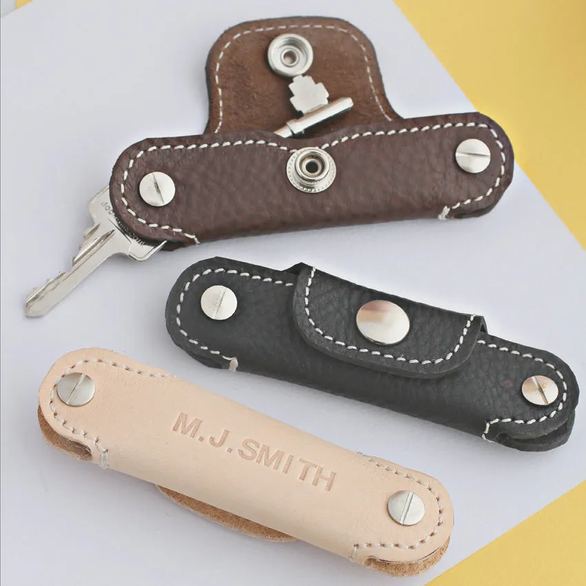 Personalised Leather Key Case