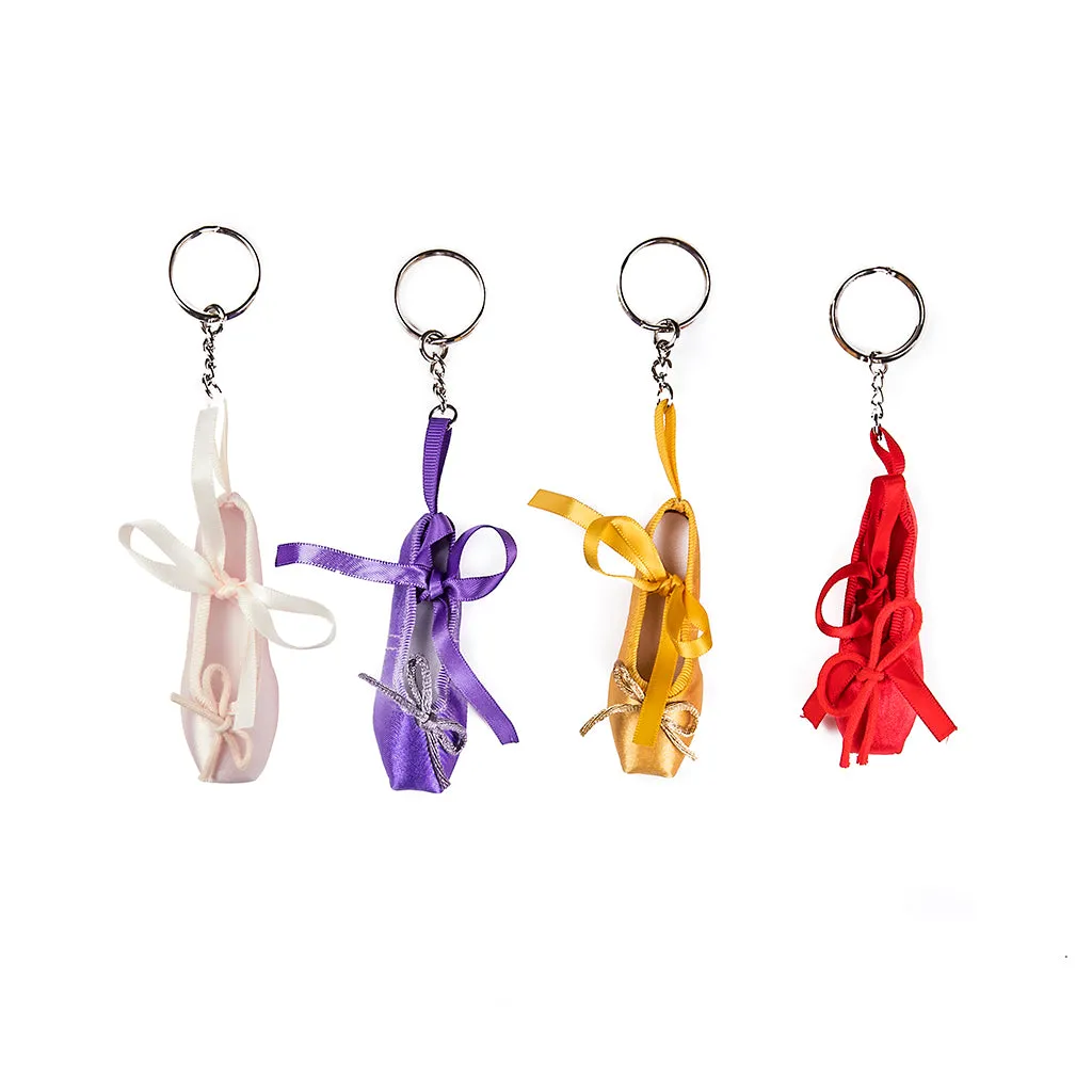 Pink Ballet Shoe Keyring