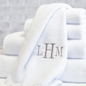 Plush White Towel Essentials Bundle (2 Wash   2 Hand   2 Bath Towels)