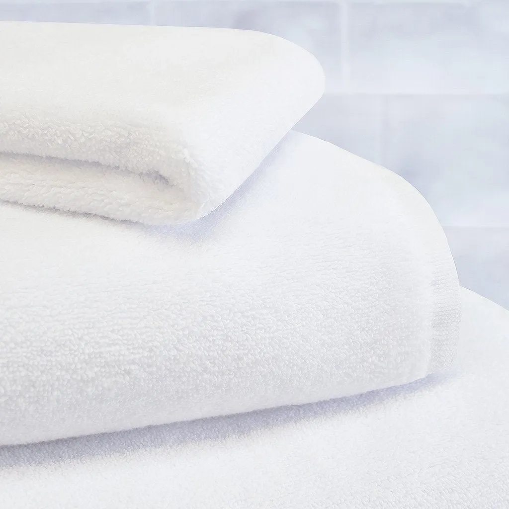 Plush White Towel Essentials Bundle (2 Wash   2 Hand   2 Bath Towels)