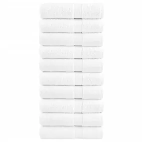 Premium Bath Towels 10pcs White 100x150cm 600gsm 100% Cotton