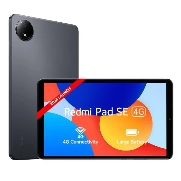 Redmi Pad SE 4G | MediaTek Helio G55| 8.7-inc Display | 6650mAh Battery | 90Hz Smooth Refresh Rate| 4GB, 64GB | 1340 x 800 Display | 1 Billion Colours | Dolby Atmos | Dual Speakers | Urban Grey