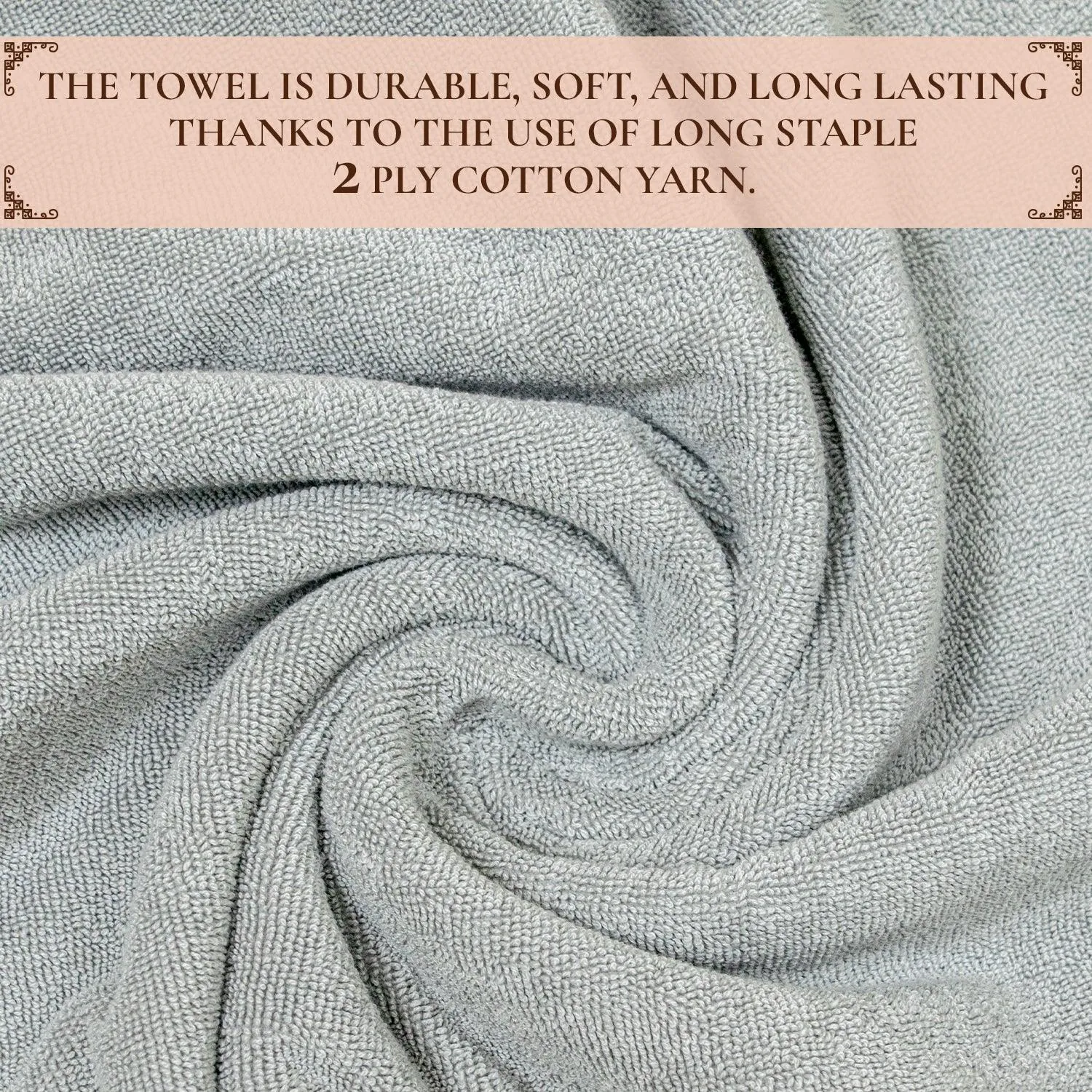 Regal 460 GSM Hand Towel Set Of 2 | Ultra Soft & Highly Absorbent Towels