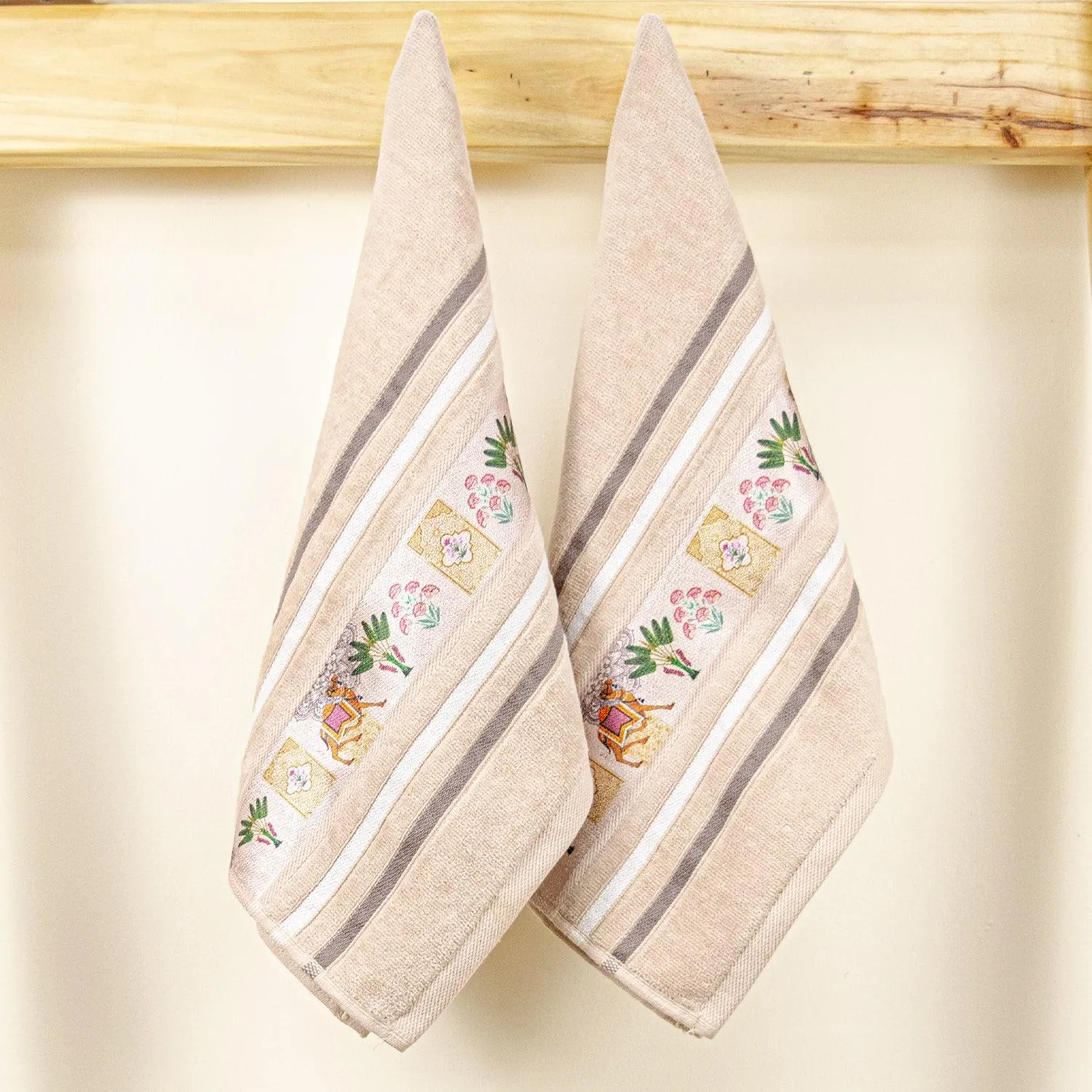 Regal 460 GSM Hand Towel Set Of 2 | Ultra Soft & Highly Absorbent Towels