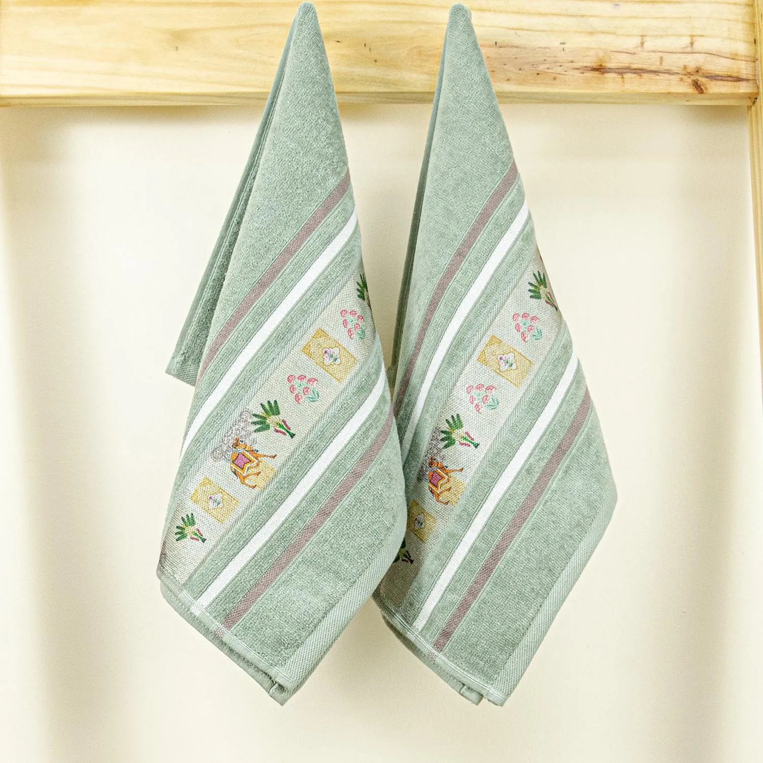 Regal 460 GSM Hand Towel Set Of 2 | Ultra Soft & Highly Absorbent Towels