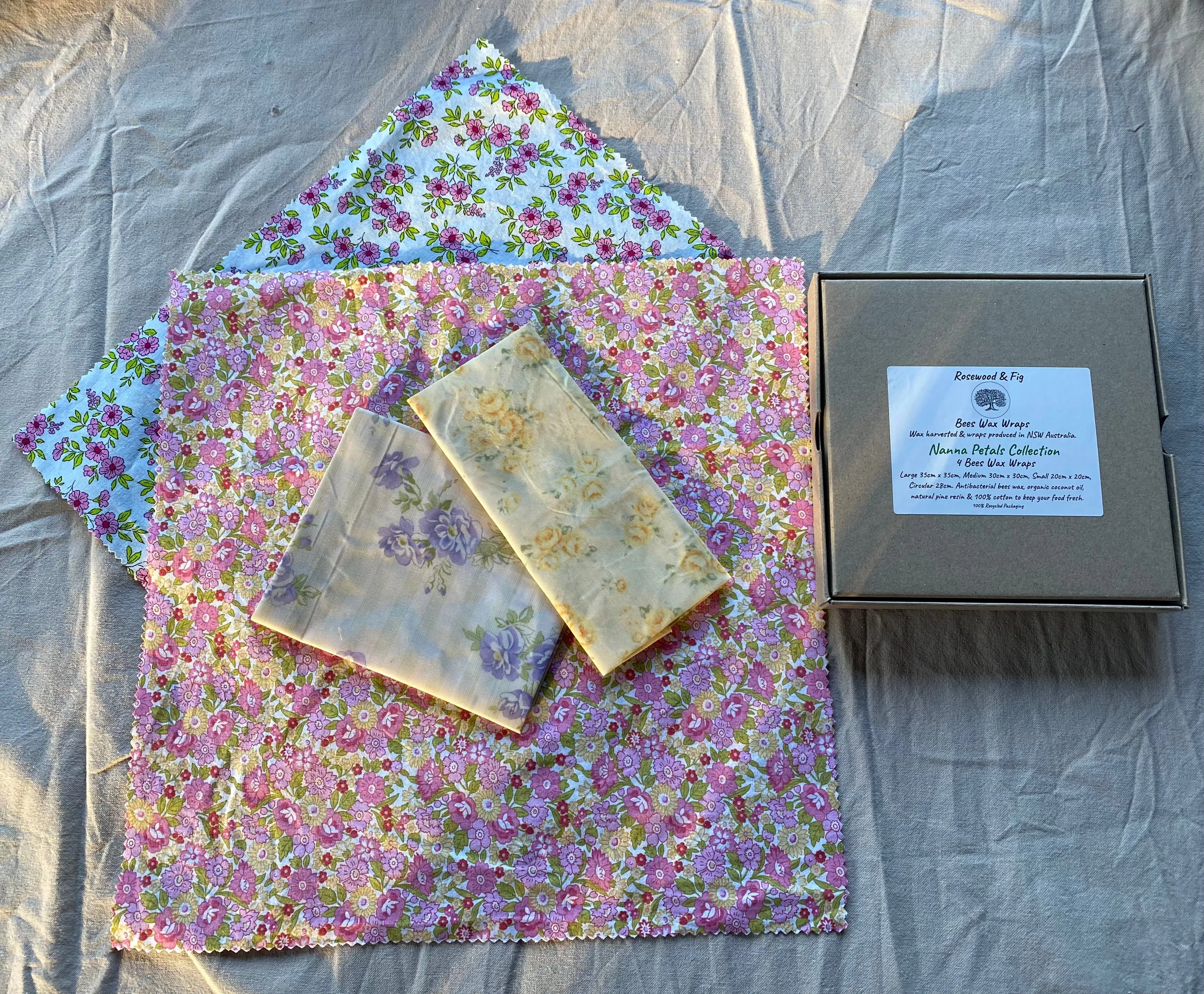 Rosewood & Fig Beeswax Wraps