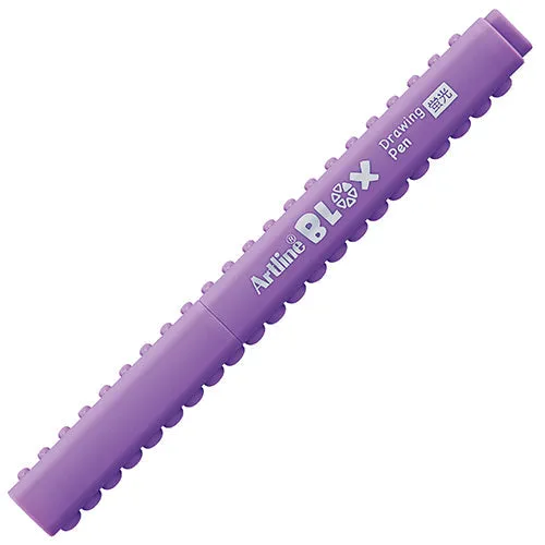 Shachihata Artline Blox Purple 0.4 mm Water-based Ink Highlighter